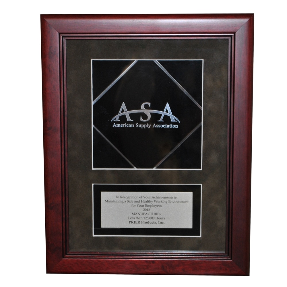PRIER Proudly Receives 2013 Safety Award