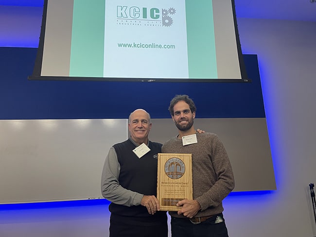 PRIER Honored with Sustainability Award from KCIC